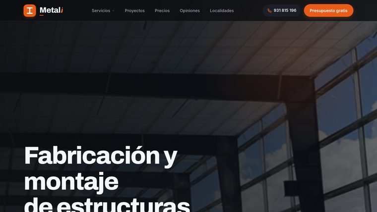 Web de Metali — estructuras metálicas